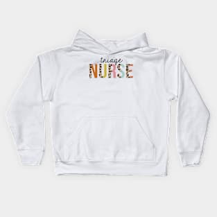 Triage Nurse Leopard Print Registered RN Nursing Appreciation Kids Hoodie